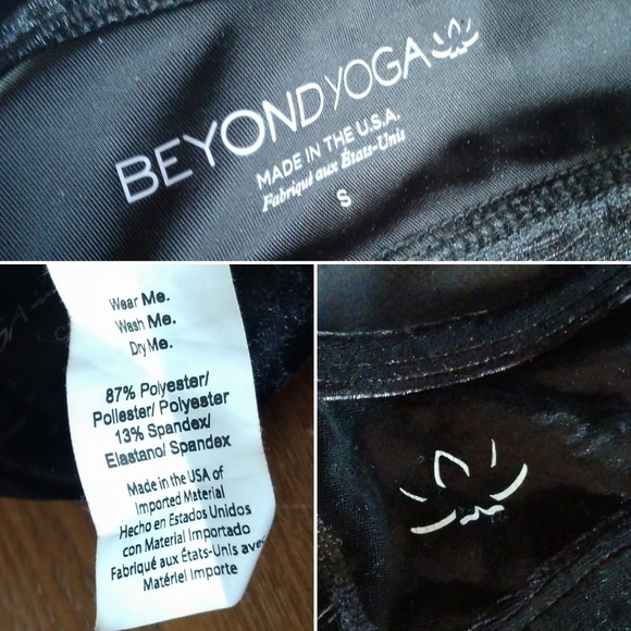 BEYOND YOGA Crushed Velvet Sport Bra/Crop Top - Picture 7 of 8